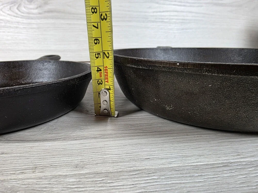 Lodge Cast Iron Skillet Set USA 5SK & 8SK Pre-Seasoned Frying Pans Pour g57